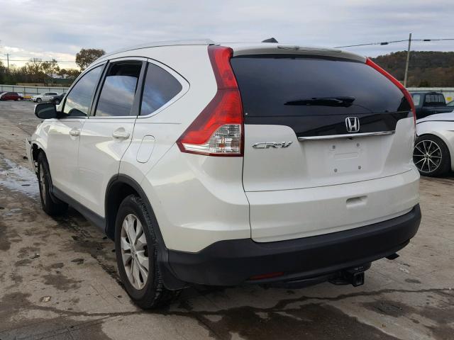 5J6RM3H74EL000629 - 2014 HONDA CR-V EXL WHITE photo 3