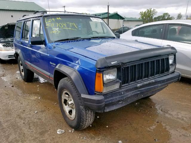 1J4FJ68S8SL650612 - 1995 JEEP CHEROKEE S BLUE photo 1