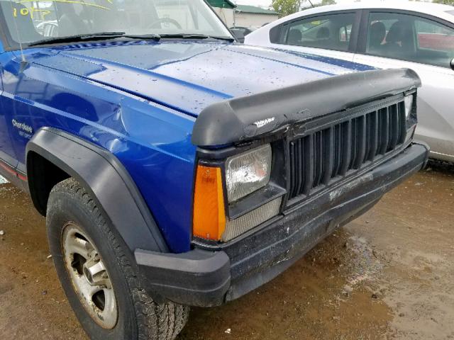 1J4FJ68S8SL650612 - 1995 JEEP CHEROKEE S BLUE photo 9