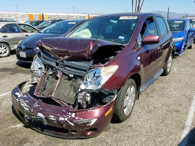 JTKKT624940069724 - 2004 TOYOTA SCION XA BURGUNDY photo 2