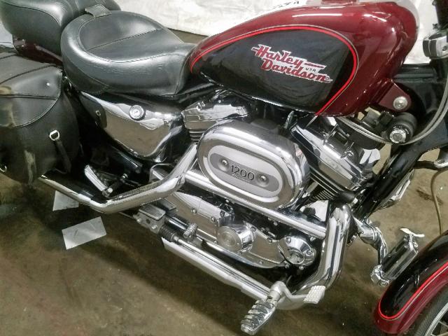 1HD1CGP15YK124881 - 2000 HARLEY-DAVIDSON XL1200 C BURGUNDY photo 7