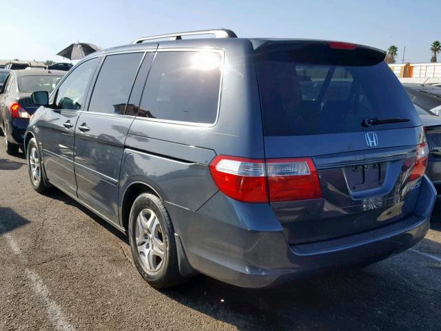 5FNRL38745B080929 - 2005 HONDA ODYSSEY EX GREEN photo 3