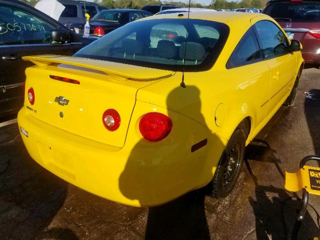 1G1AL15F377291313 - 2007 CHEVROLET COBALT LT YELLOW photo 4