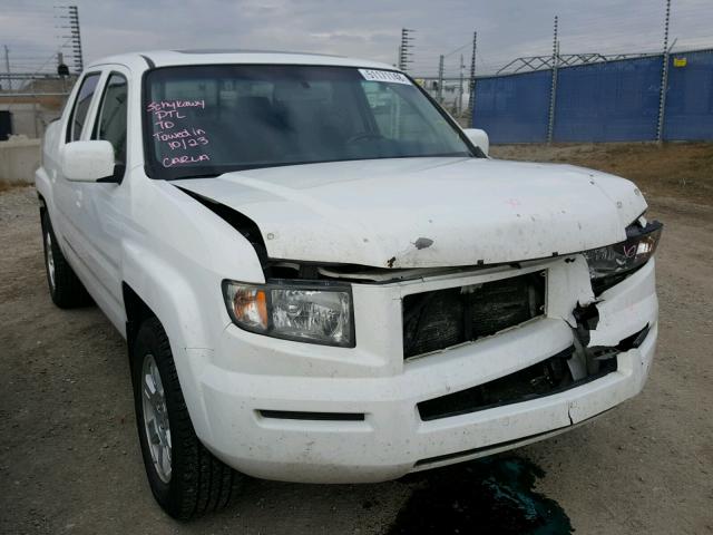 2HJYK16588H002135 - 2008 HONDA RIDGELINE WHITE photo 1