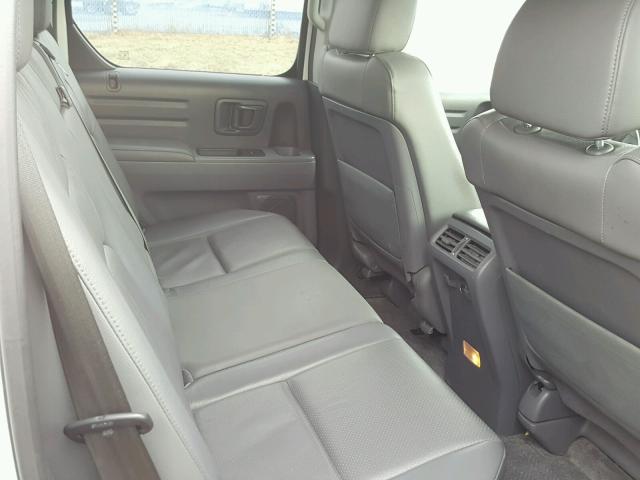 2HJYK16588H002135 - 2008 HONDA RIDGELINE WHITE photo 6