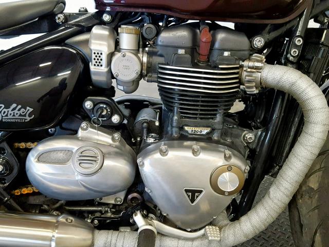 SMTD42HL1HT801743 - 2017 TRIUMPH MOTORCYCLE BONNEVILLE BURGUNDY photo 5