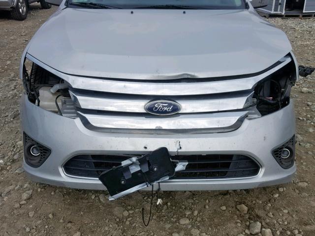 3FAHP0HA9AR398991 - 2010 FORD FUSION SE SILVER photo 9