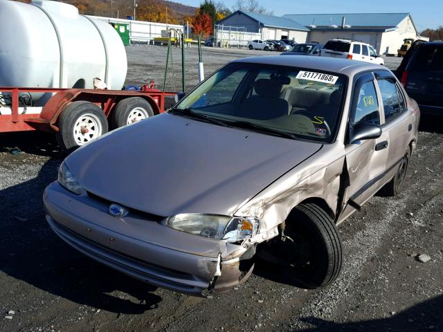 1Y1SK528X1Z430193 - 2001 CHEVROLET GEO PRIZM TAN photo 2