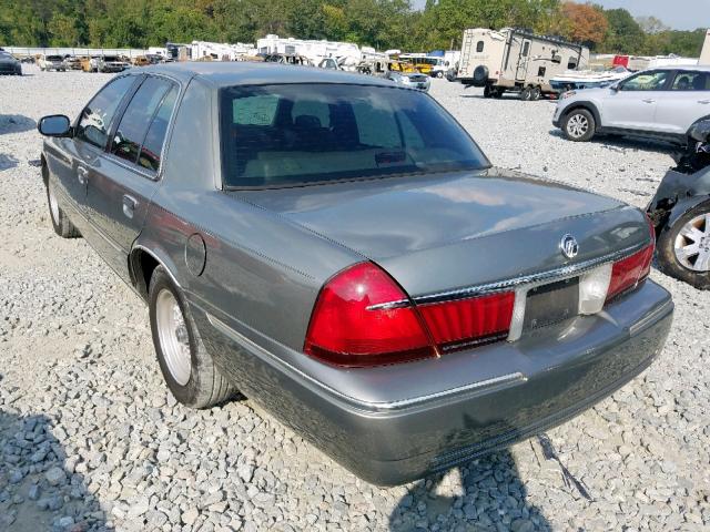 2MEFM75W32X619599 - 2002 MERCURY GRAND MARQ GRAY photo 3