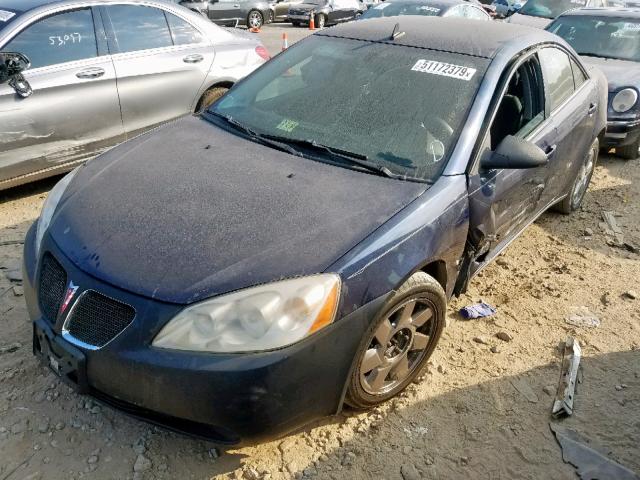 1G2ZH57N284152241 - 2008 PONTIAC G6 GT BLUE photo 2