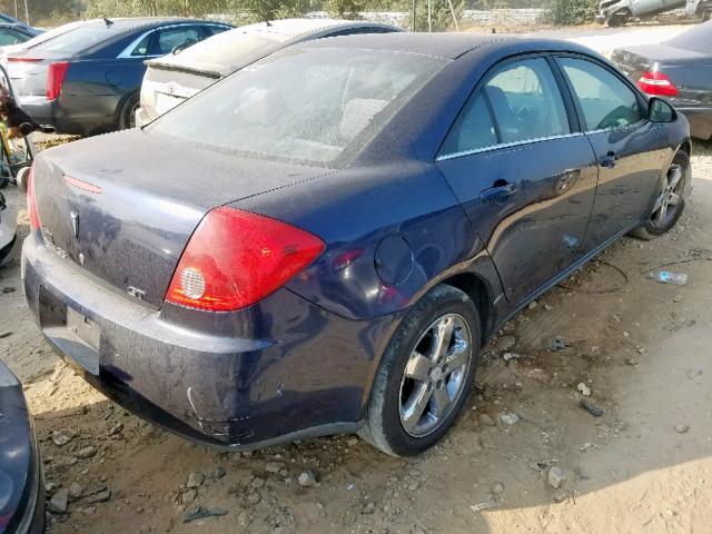 1G2ZH57N284152241 - 2008 PONTIAC G6 GT BLUE photo 4