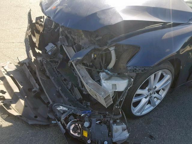 JTHBK262772040029 - 2007 LEXUS IS 250 BLUE photo 9