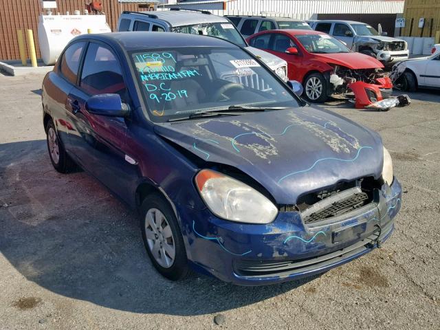 KMHCM36C08U069999 - 2008 HYUNDAI ACCENT GS BLUE photo 1