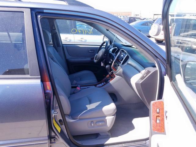 JTEDW21A060004962 - 2006 TOYOTA HIGHLANDER BLUE photo 5