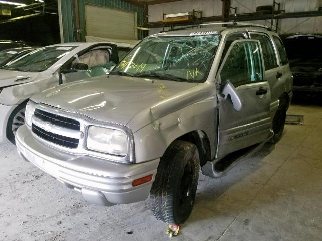 2CNBJ634616955168 - 2001 CHEVROLET TRACKER LT GRAY photo 2