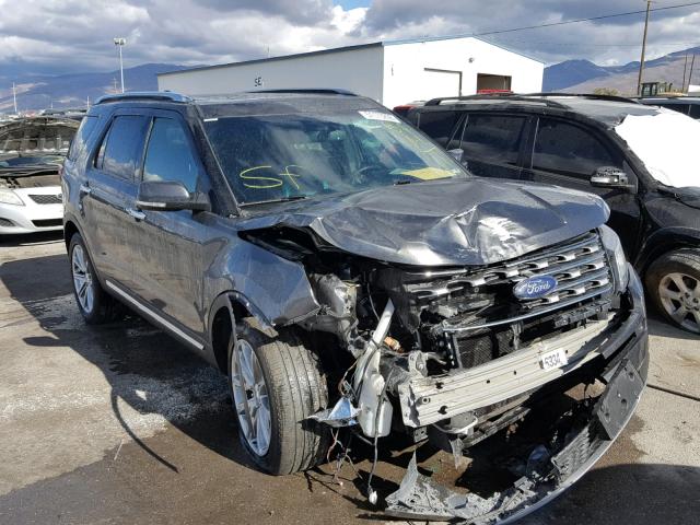 1FM5K8F88GGA71181 - 2016 FORD EXPLORER L CHARCOAL photo 1