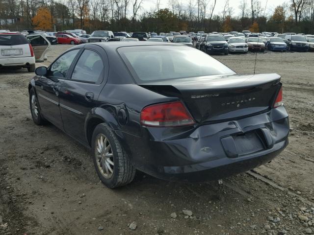 1C3EL56R33N524058 - 2003 CHRYSLER SEBRING LX BLACK photo 3