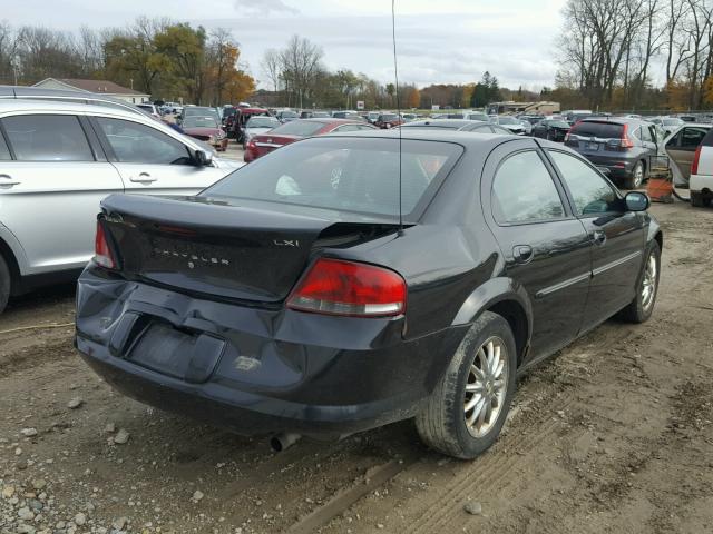 1C3EL56R33N524058 - 2003 CHRYSLER SEBRING LX BLACK photo 4