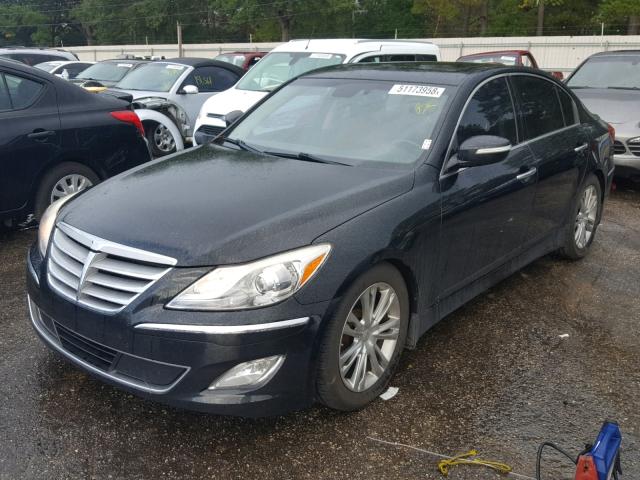 KMHGC4DDXCU207336 - 2012 HYUNDAI GENESIS 3. BLACK photo 2