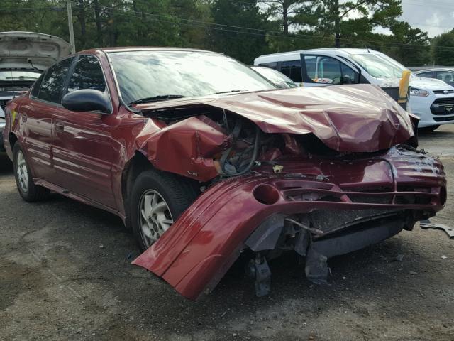 1G2NF52E52C257171 - 2002 PONTIAC GRAND AM S MAROON photo 1