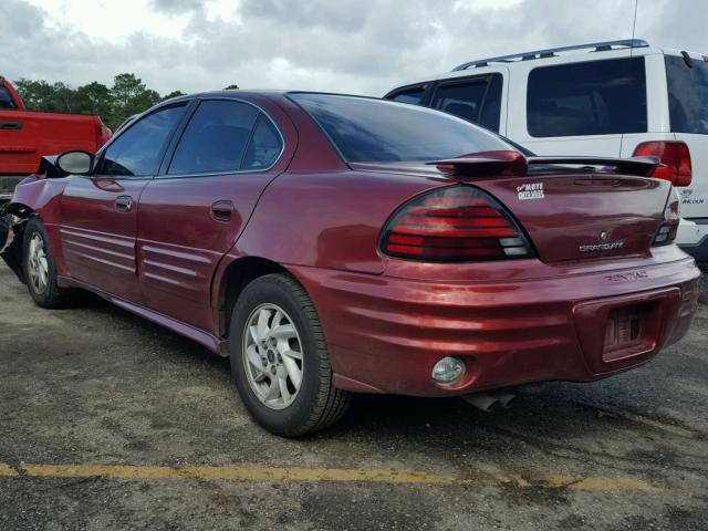 1G2NF52E52C257171 - 2002 PONTIAC GRAND AM S MAROON photo 3