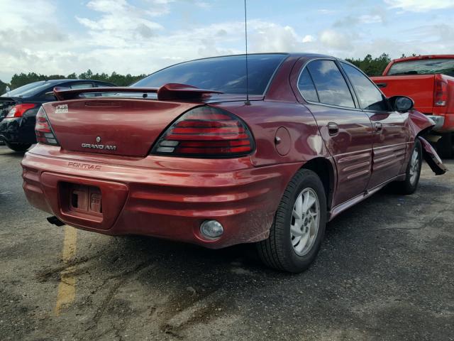 1G2NF52E52C257171 - 2002 PONTIAC GRAND AM S MAROON photo 4