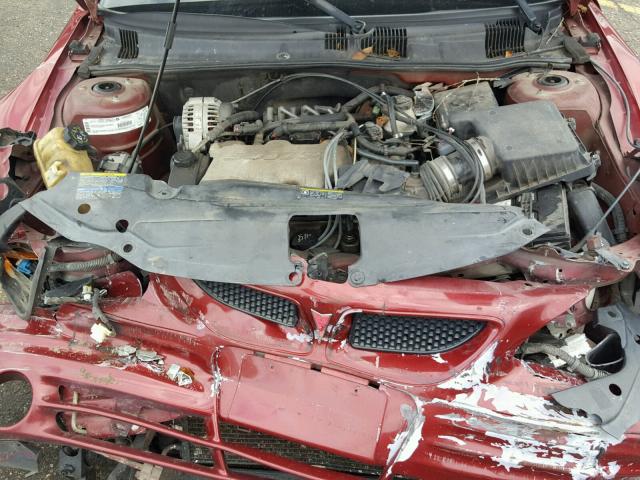 1G2NF52E52C257171 - 2002 PONTIAC GRAND AM S MAROON photo 7