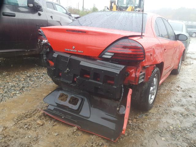 1G2NF52F43C224530 - 2003 PONTIAC GRAND AM S RED photo 4