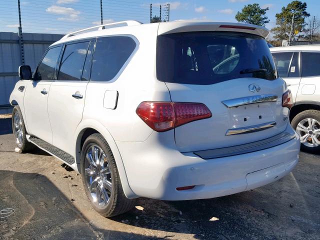 JN8AZ2ND9C9715381 - 2012 INFINITI QX56 WHITE photo 3