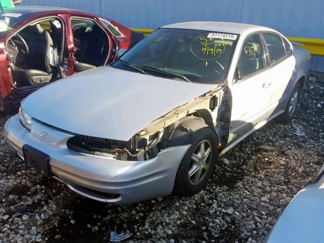 1G3NL52E62C119515 - 2002 OLDSMOBILE ALERO GL SILVER photo 2