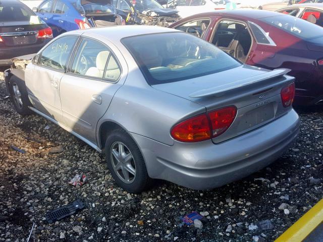 1G3NL52E62C119515 - 2002 OLDSMOBILE ALERO GL SILVER photo 3