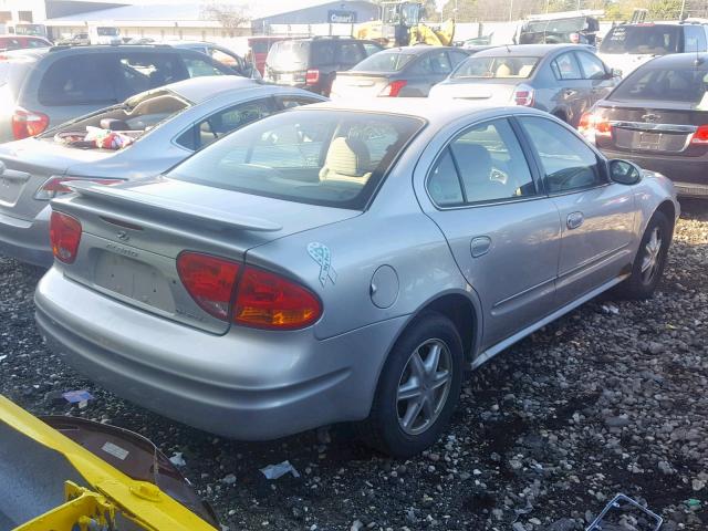 1G3NL52E62C119515 - 2002 OLDSMOBILE ALERO GL SILVER photo 4