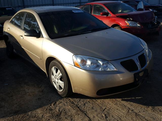 1G2ZF58BX74216597 - 2007 PONTIAC G6 VALUE L GOLD photo 1