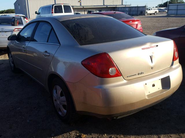 1G2ZF58BX74216597 - 2007 PONTIAC G6 VALUE L GOLD photo 3