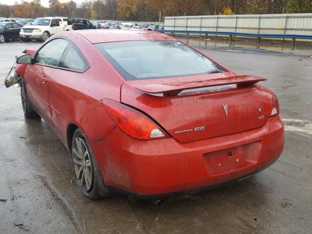 1G2ZH158264181225 - 2006 PONTIAC G6 GT RED photo 3