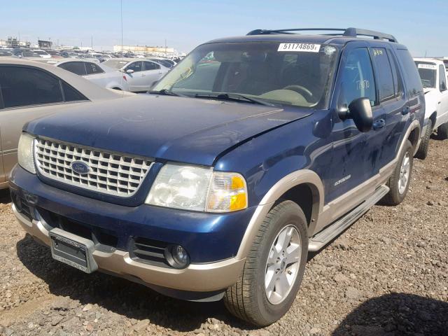 1FMDU64W65ZA62704 - 2005 FORD EXPLORER E BLUE photo 2