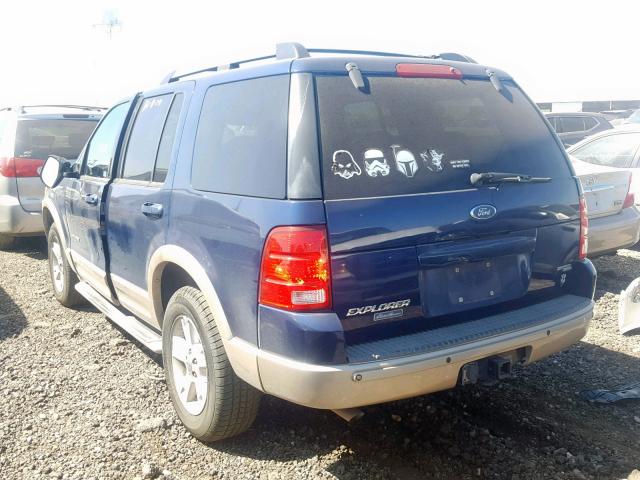 1FMDU64W65ZA62704 - 2005 FORD EXPLORER E BLUE photo 3