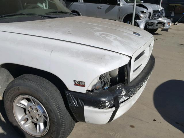 1B7GL22X5YS652916 - 2000 DODGE DAKOTA WHITE photo 9