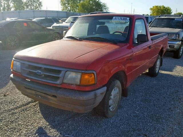 1FTCR10A8SUA93525 - 1995 FORD RANGER RED photo 2