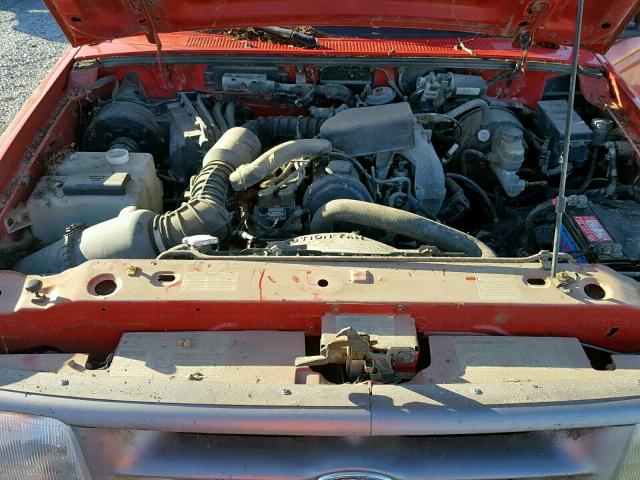 1FTCR10A8SUA93525 - 1995 FORD RANGER RED photo 7
