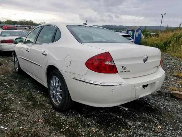 2G4WD582581374410 - 2008 BUICK LACROSSE C WHITE photo 3