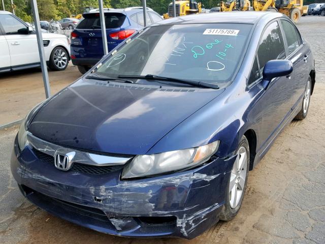 19XFA16669E029063 - 2009 HONDA CIVIC LX-S أزرق صورة 2