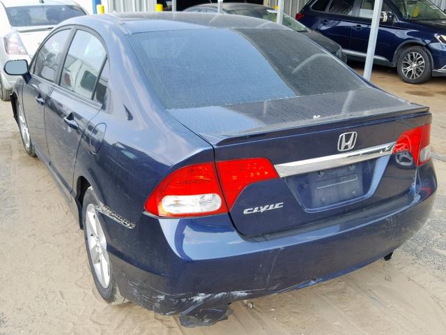 19XFA16669E029063 - 2009 HONDA CIVIC LX-S أزرق صورة 3