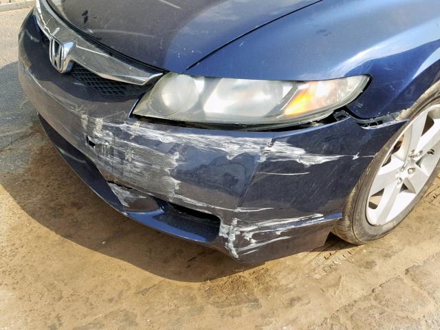 19XFA16669E029063 - 2009 HONDA CIVIC LX-S أزرق صورة 9