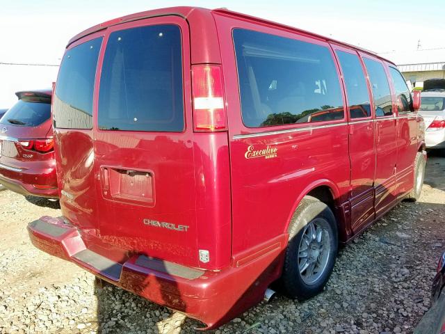 1GBFH15T561198433 - 2006 CHEVROLET EXPRESS G1 MAROON photo 4