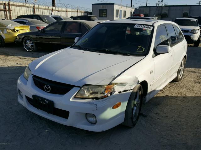 JM1BJ245231150939 - 2003 MAZDA PROTEGE PR WHITE photo 2