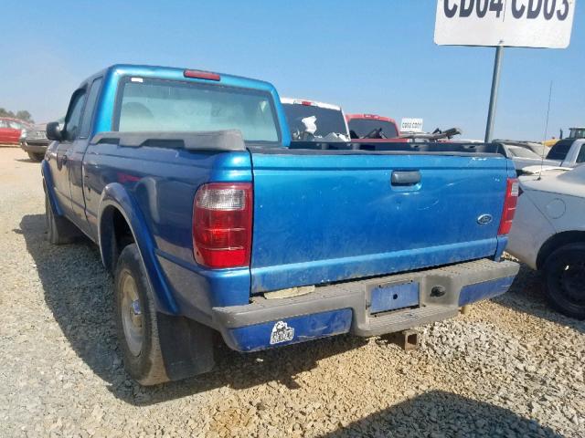 1FTYR14U71PA68753 - 2001 FORD RANGER SUP BLUE photo 3
