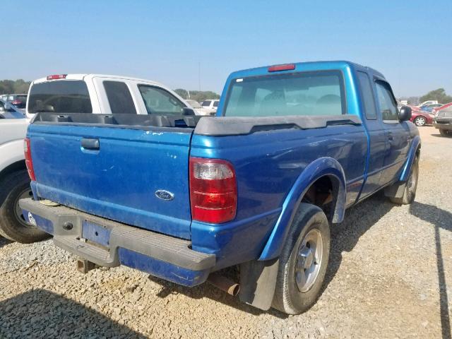 1FTYR14U71PA68753 - 2001 FORD RANGER SUP BLUE photo 4