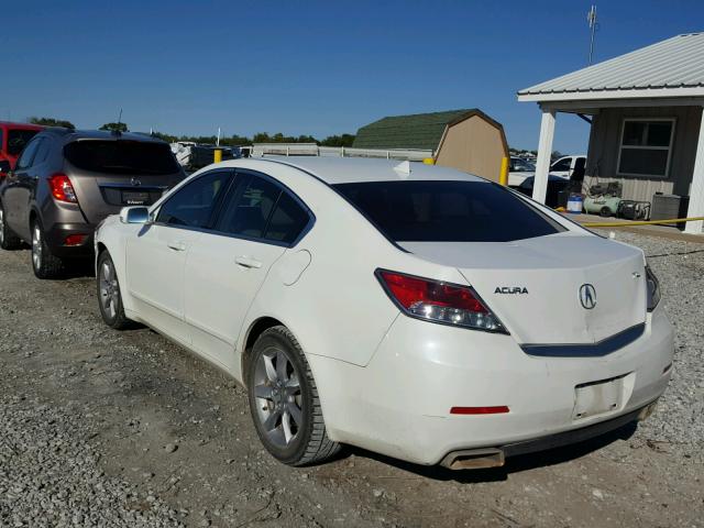 19UUA8F25CA022372 - 2012 ACURA TL WHITE photo 3