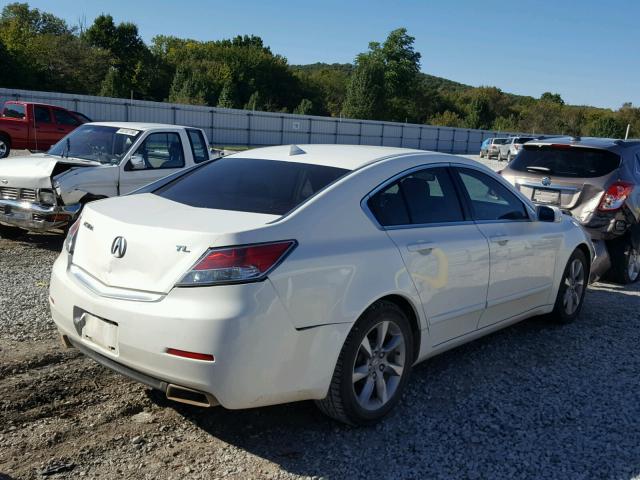 19UUA8F25CA022372 - 2012 ACURA TL WHITE photo 4